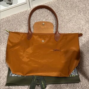 Longchamp fawn/gold Tote Bag